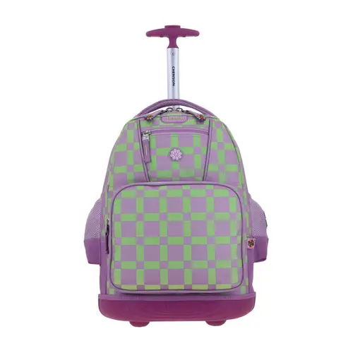 Kit Escolar Happy Girl by Chenson (Mochila con Ruedas + Lonchera) Uva Infantil - Modelo HG66519 2