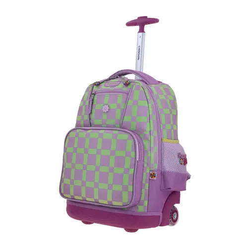 Mochila con Ruedas Happy Girl Uva para Niña - Diversión y Seguridad - vista 2
