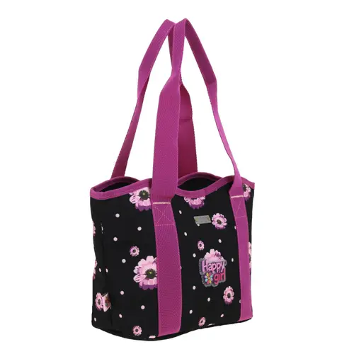 Lonchera escolar térmica Happy Girl by Chenson, Negro, duradera y divertida 3