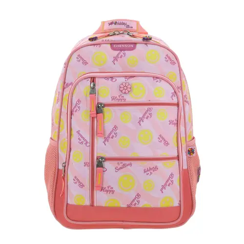 Kit Escolar Happy Girl by Chenson (Mochila + Lonchera) Rosa Infantil - Modelo HG66524 2