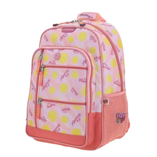 Kit Escolar Happy Girl by Chenson (Mochila + Lonchera) Rosa Infantil - Modelo HG66524 3