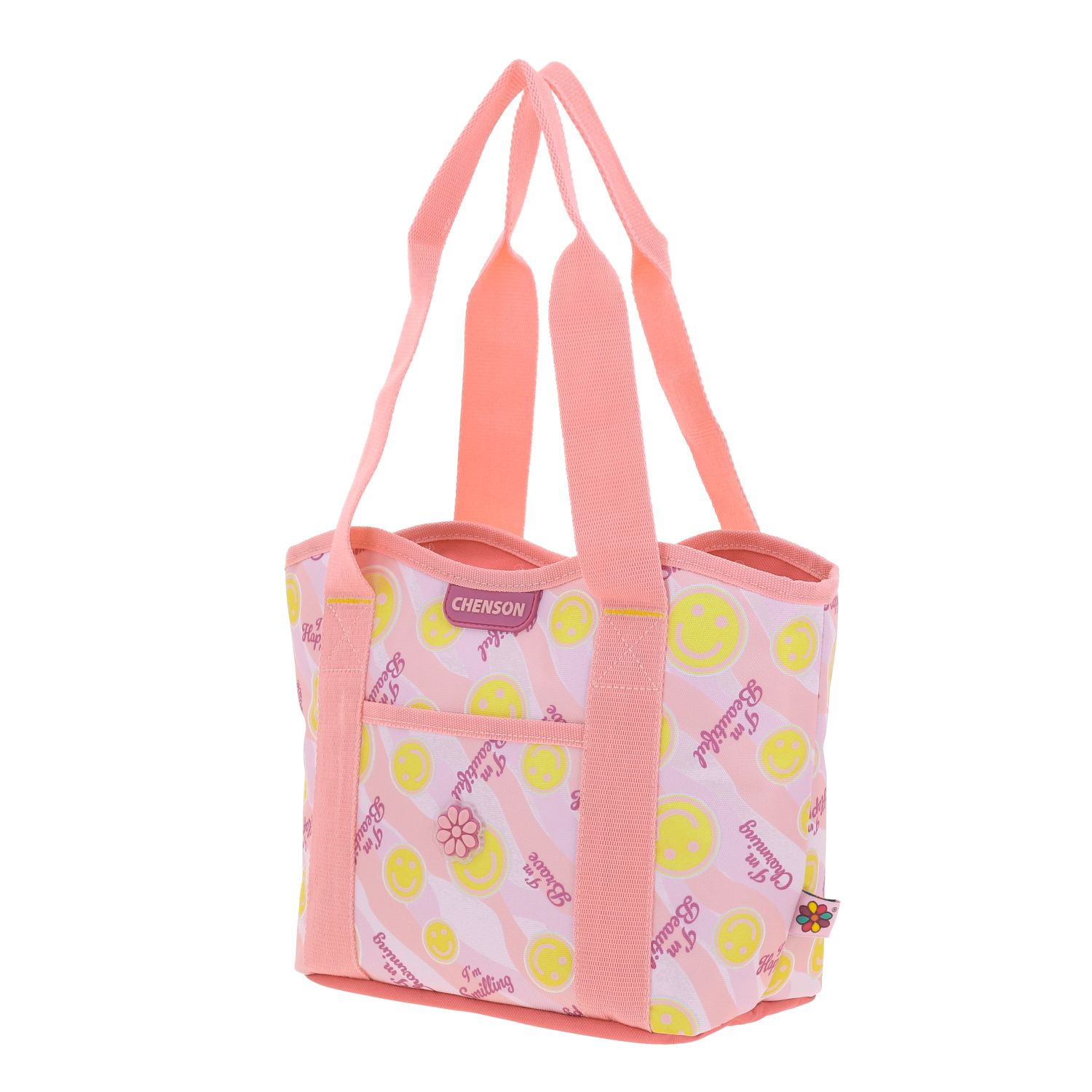 Lonchera escolar Happy Girl rosa con compartimento térmico para niña 2