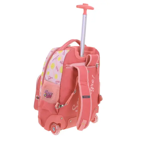 Mochila con Ruedas Happy Girl Rosa para Niña - Modelo HG66527 3