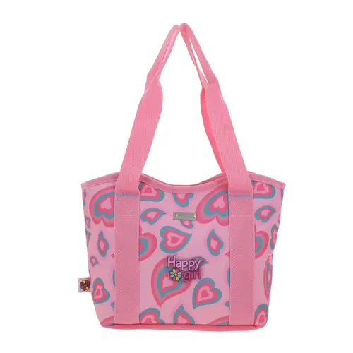 Lonchera escolar Happy Girl by Chenson Rosa con amplia capacidad 4