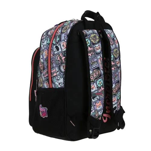 Mochila escolar para niña Happy Girl by Chenson color uva - Duradera y divertida 3