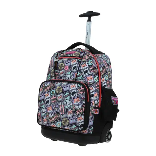 Kit Escolar Happy Girl by Chenson (Mochila con Ruedas + Lonchera) Uva Infantil - Modelo HG66535 2