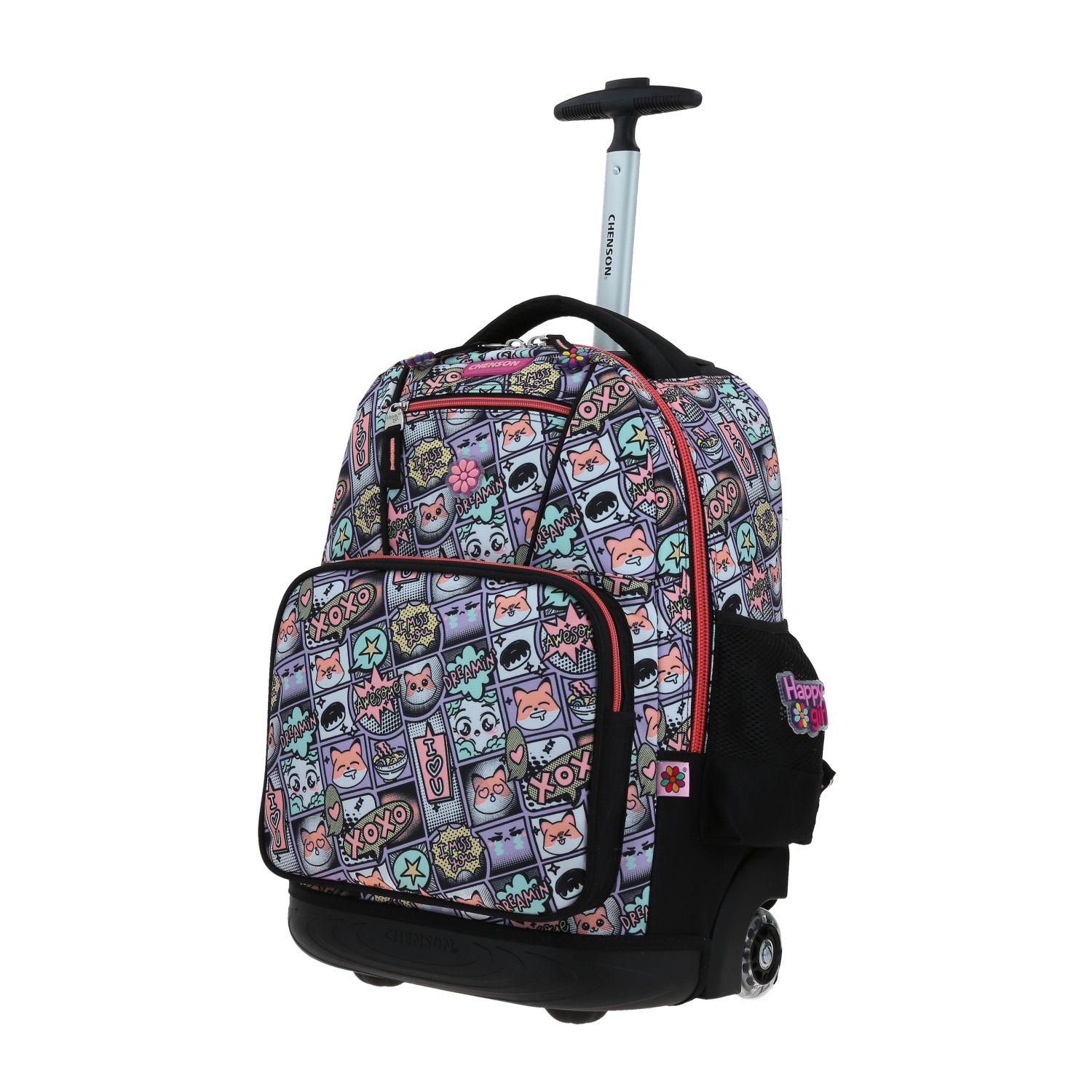 Mochila con Ruedas Happy Girl Uva para Niña | Diversión y Durabilidad 2