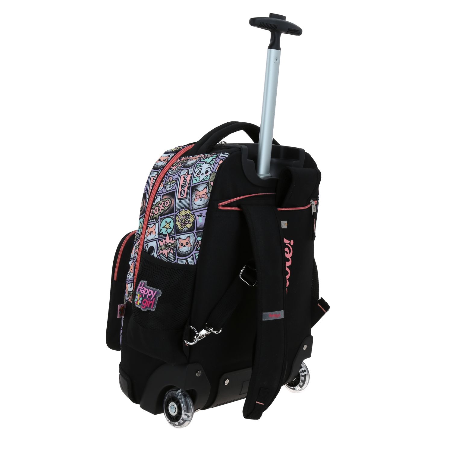 Mochila con Ruedas Happy Girl Uva para Niña | Diversión y Durabilidad 3