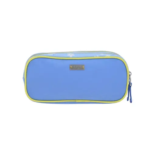 Lapicera escolar Happy Girl by Chenson azul con triple compartimento - vista 2
