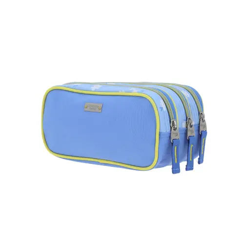 Lapicera escolar Happy Girl by Chenson azul con triple compartimento 5