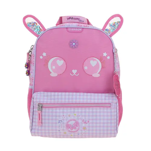 Kit Escolar Happy Girl by Chenson Mochila + Lapicera Rosa Infantil - Modelo HG66562 2
