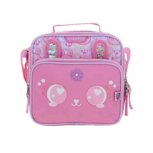 Kit Escolar Happy Girl by Chenson (Mochila + Lonchera + Lapicera) Rosa Infantil - Modelo HG66562 3