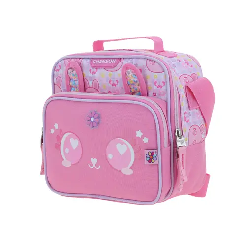 Kit Escolar Happy Girl by Chenson (Lonchera + Lapicera) Rosa Infantil - Modelo HG66564 2