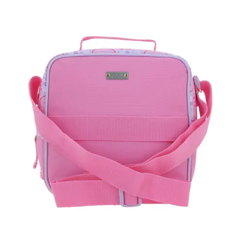 Lonchera escolar térmica Happy Girl rosa para niña - Divertida y resistente 4