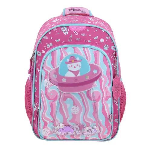 Kit Escolar Happy Girl by Chenson Rosa (Mochila + Lonchera + Lapicera) Infantil - Modelo HG70157 2