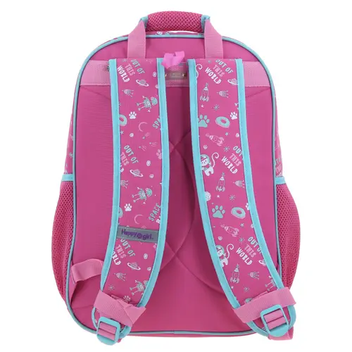 Mochila escolar para niña Happy Girl by Chenson Rosa con amplio compartimento - Modelo HG70157 4