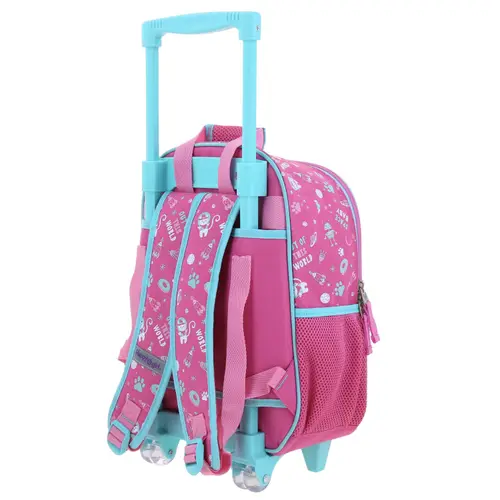 Mochila con Ruedas Happy Girl Rosa para Niña - Modelo HG70162 5