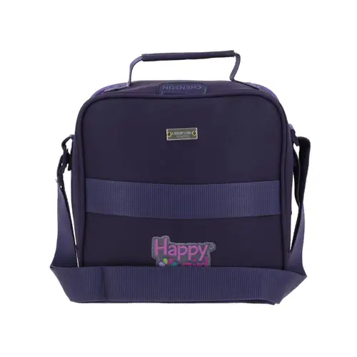 Lonchera escolar térmica Happy Girl uva con asa ajustable y divertida 4