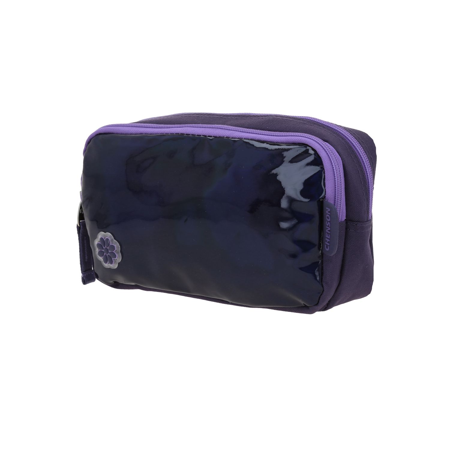 Lapicera escolar para niña Happy Girl Uva con doble compartimento 2