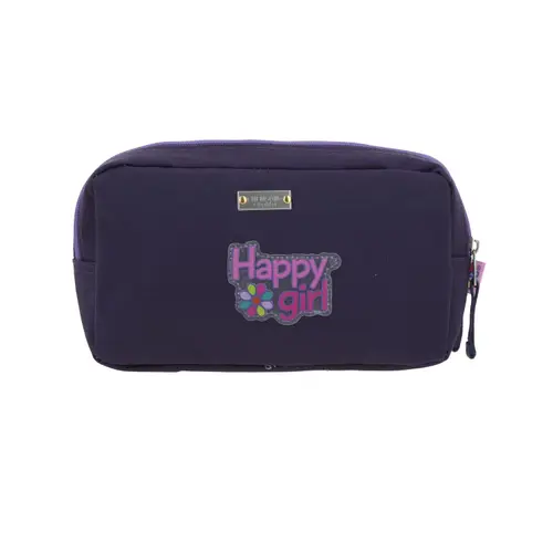 Lapicera escolar para niña Happy Girl Uva con doble compartimento - vista 2