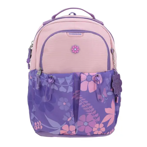 Kit Escolar Happy Girl by Chenson Mochila + Lonchera Uva Infantil - Modelo HG70172 1