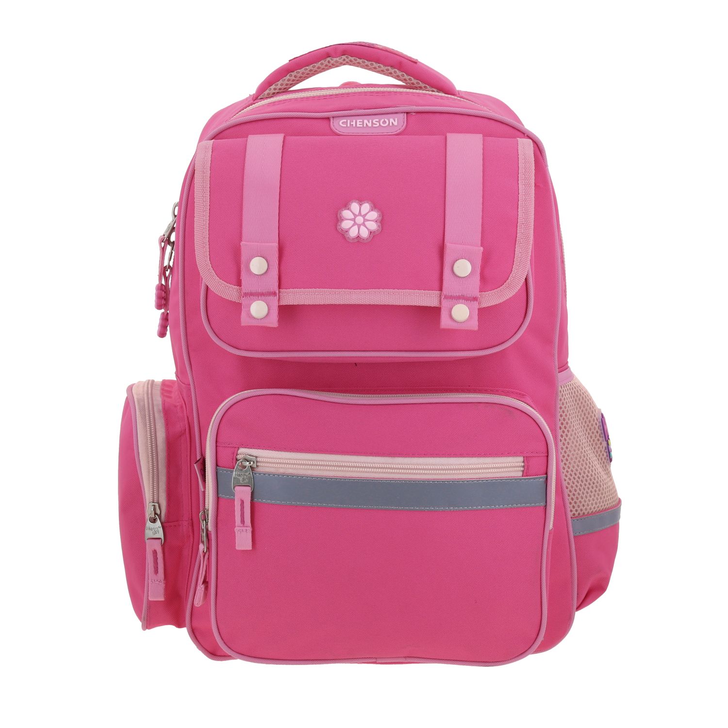Kit Escolar Happy Girl by Chenson (Mochila + Lonchera + Lapicera) Rosa Infantil 2