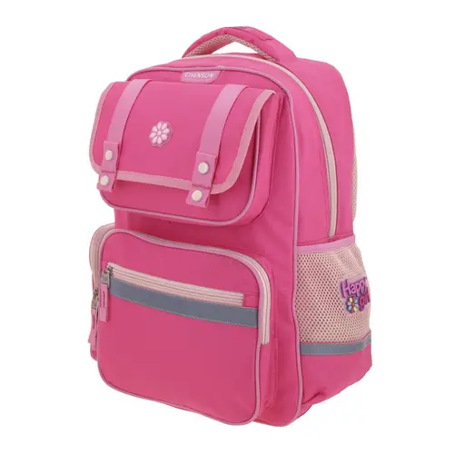 Kit Escolar Happy Girl by Chenson (Mochila + Lonchera + Lapicera) Rosa Infantil - Modelo HG70204 3