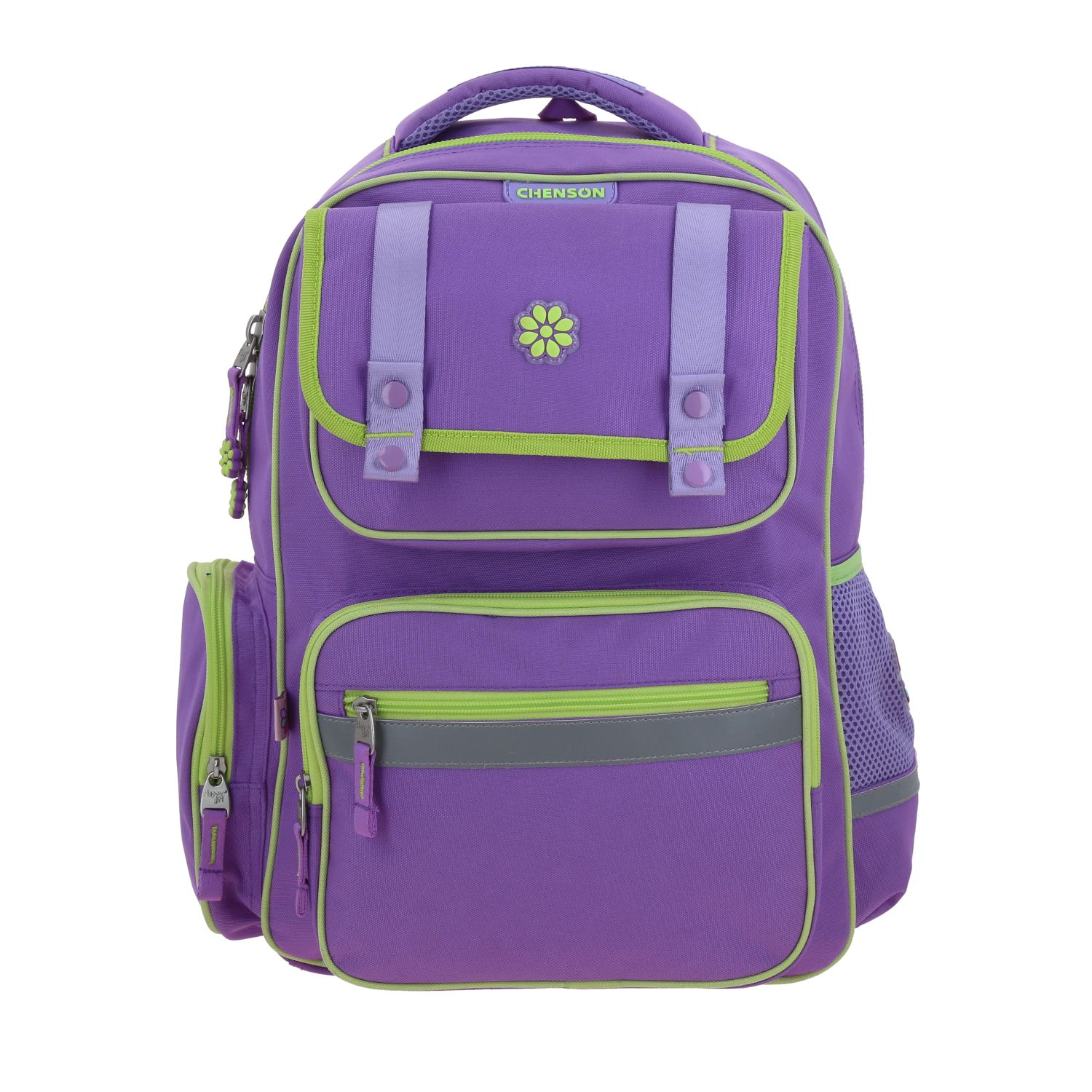 Kit Escolar Happy Girl by Chenson (Mochila + Lonchera + Lapicera) Violeta Infantil 2