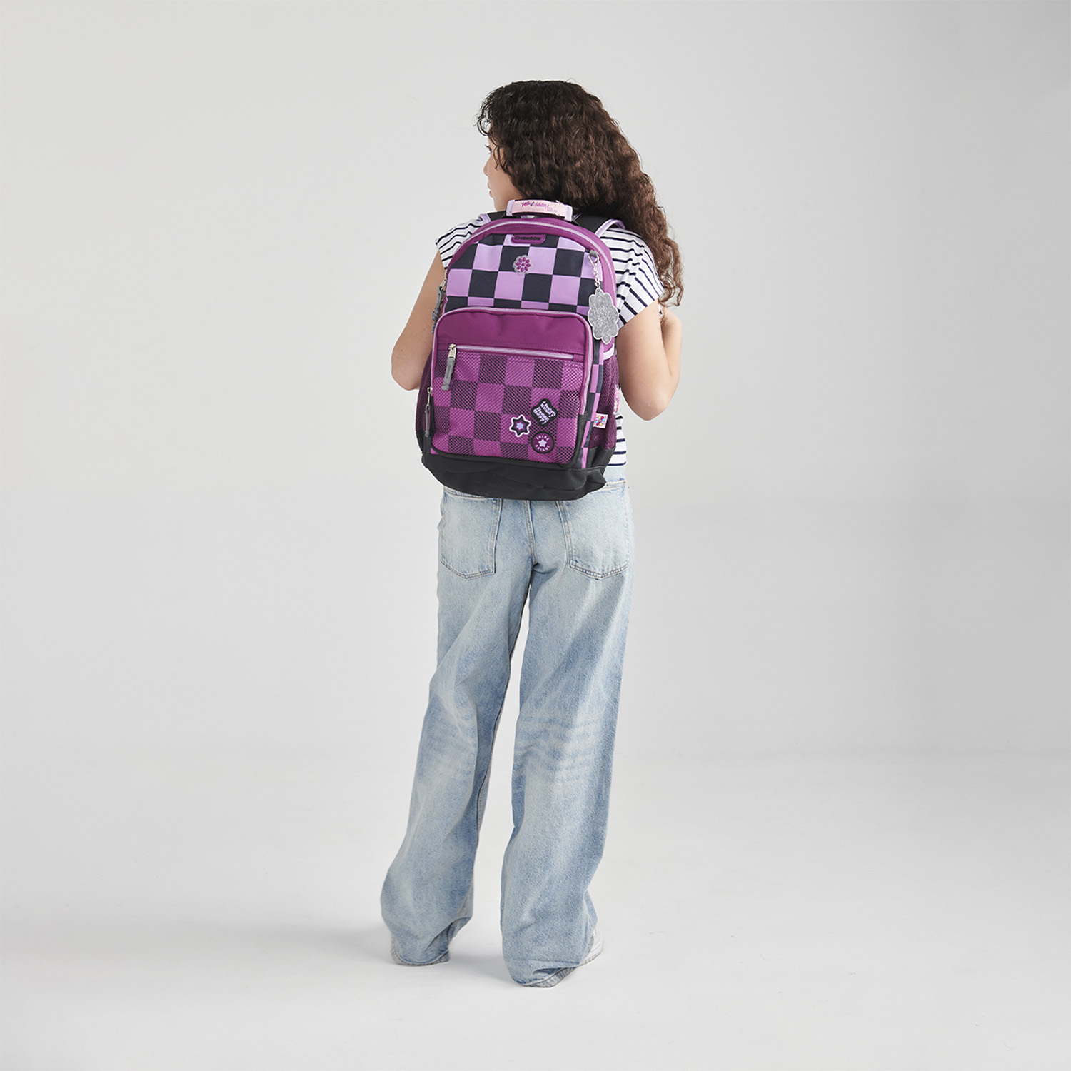 Mochila escolar para niña Happy Girl by Chenson color negro duradera - vista 2