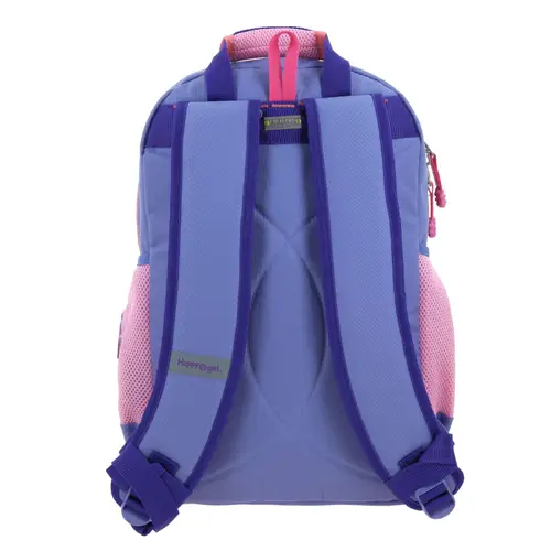 Mochila escolar para niña Happy Girl by Chenson color uva con seguridad y diversión 4
