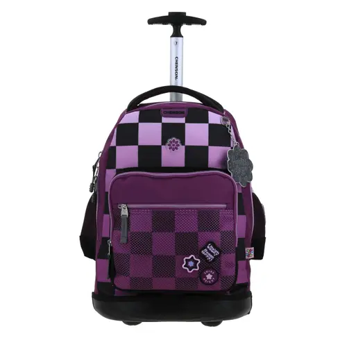 Kit Escolar Happy Girl by Chenson Mochila con Ruedas + Lonchera Negro Infantil - Modelo HG70238 2
