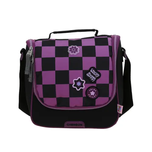 Kit Escolar Happy Girl by Chenson (Mochila con Ruedas + Lonchera + Lapicera) Negro Infantil - Modelo HG70238 3