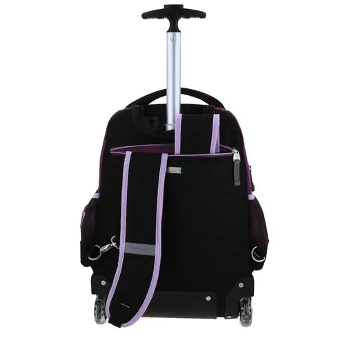Mochila con Ruedas Happy Girl by Chenson Negra para Niña - Diversión y Durabilidad - vista 2