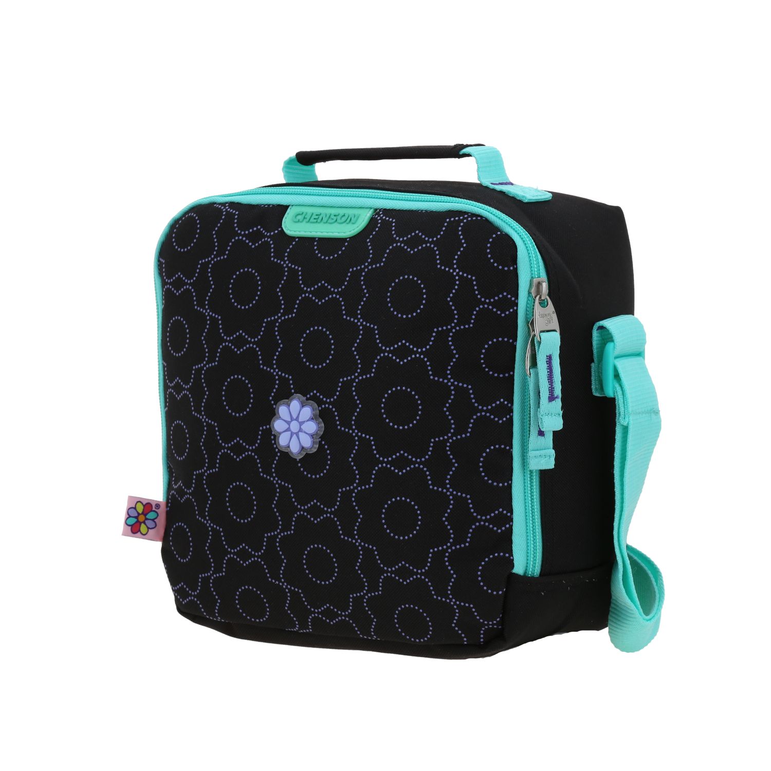 Lonchera escolar térmica Happy Girl by Chenson Negra para niña - Duradera y divertida 2