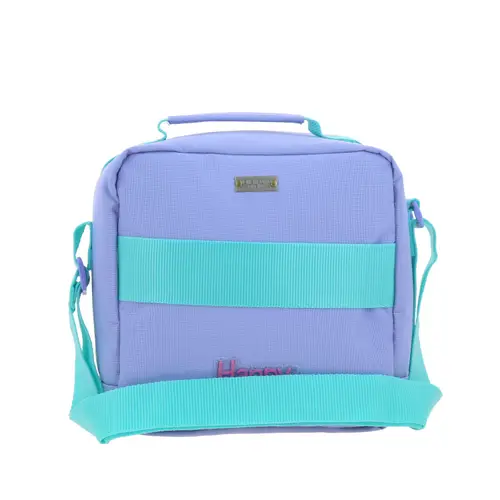 Lonchera escolar térmica Happy Girl violeta para niña - Durabilidad y diversión 4
