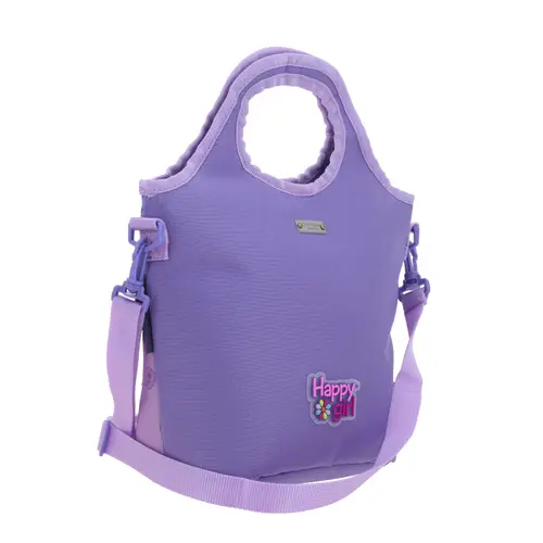 Lonchera escolar para niña Happy Girl uva - Térmica y divertida 3