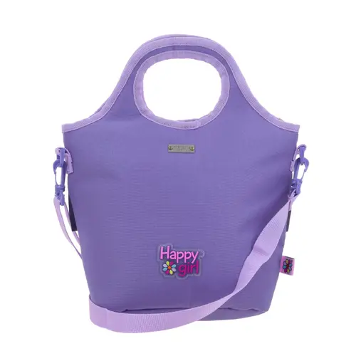Lonchera escolar para niña Happy Girl uva - Térmica y divertida 4
