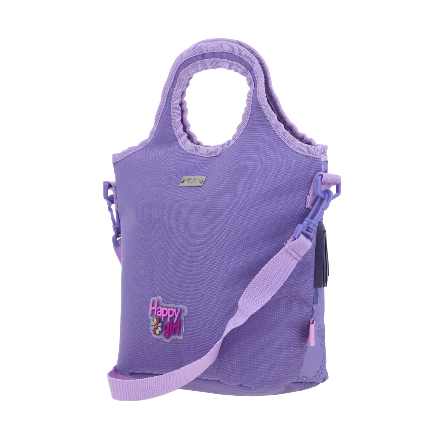 Lonchera escolar para niña Happy Girl uva - Térmica y divertida 5