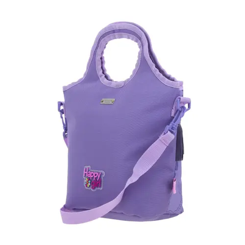 Lonchera escolar para niña Happy Girl uva - Térmica y divertida 5