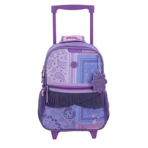 Kit Escolar Happy Girl by Chenson (Mochila con Ruedas + Lonchera) Uva Infantil - Modelo HG70255 1