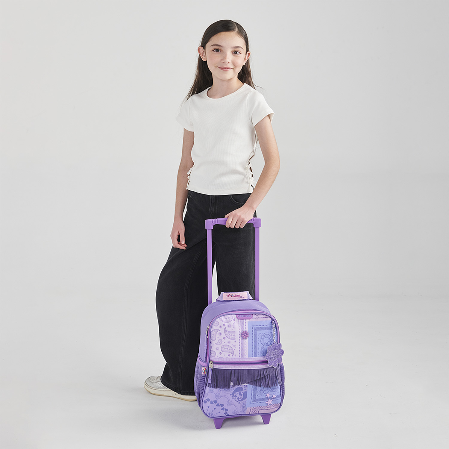 Mochila con Ruedas Happy Girl Uva para Niña - Diversión y Durabilidad - vista 2