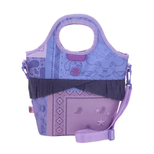 Kit Escolar Happy Girl by Chenson (Mochila con Ruedas + Lonchera) Uva Infantil - Modelo HG70256 3
