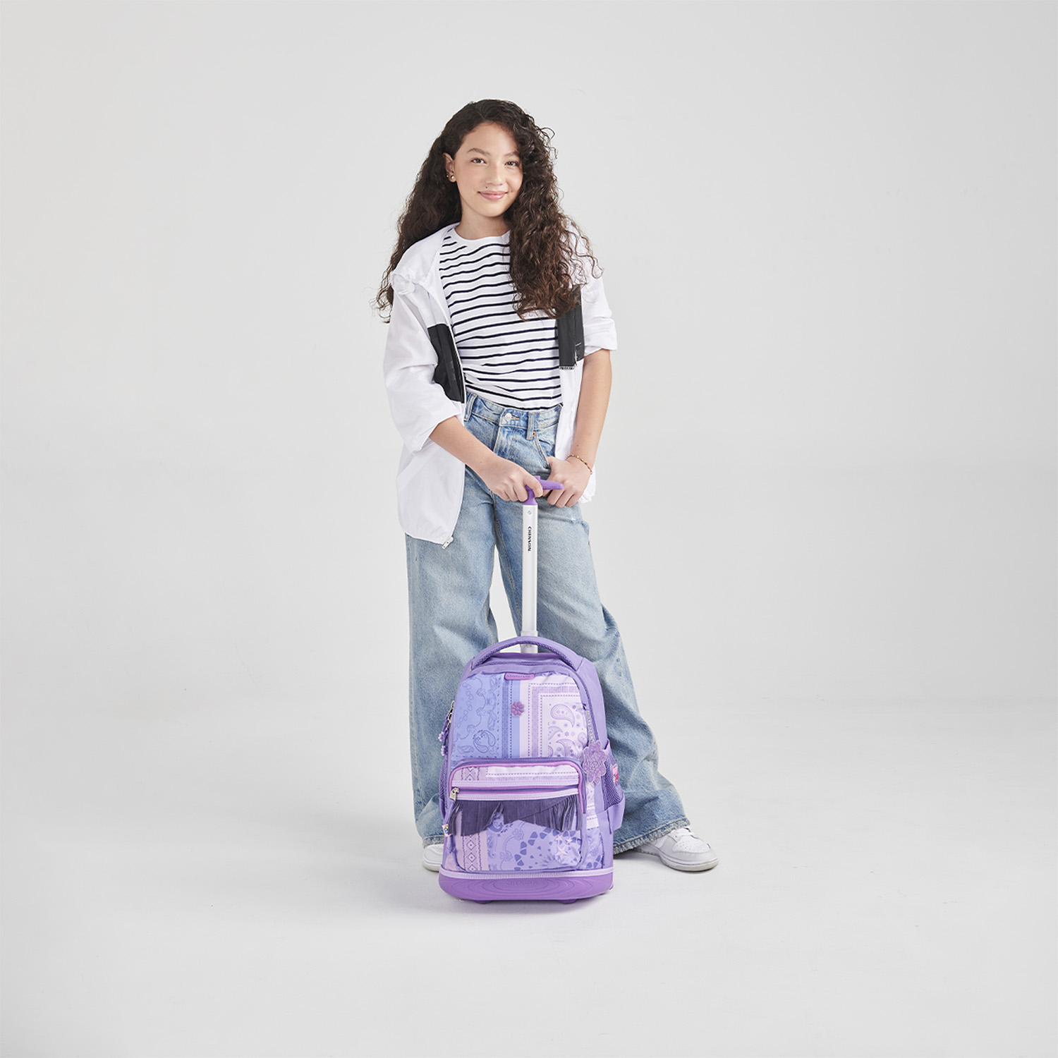 Mochila con Ruedas Happy Girl Uva para Niña - Diversión y Durabilidad - vista 2