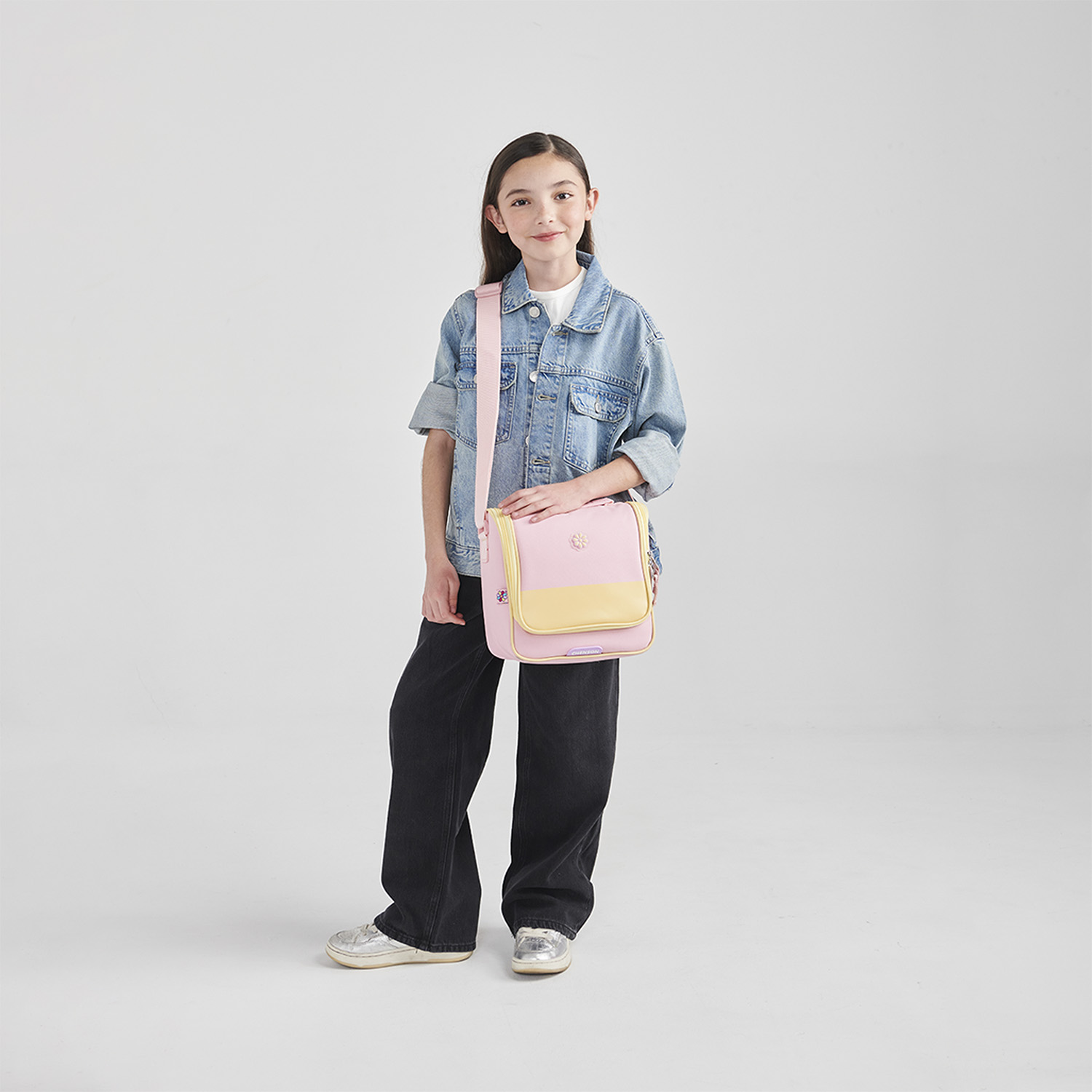 Lonchera escolar Happy Girl by Chenson rosa térmica para niña - vista 2