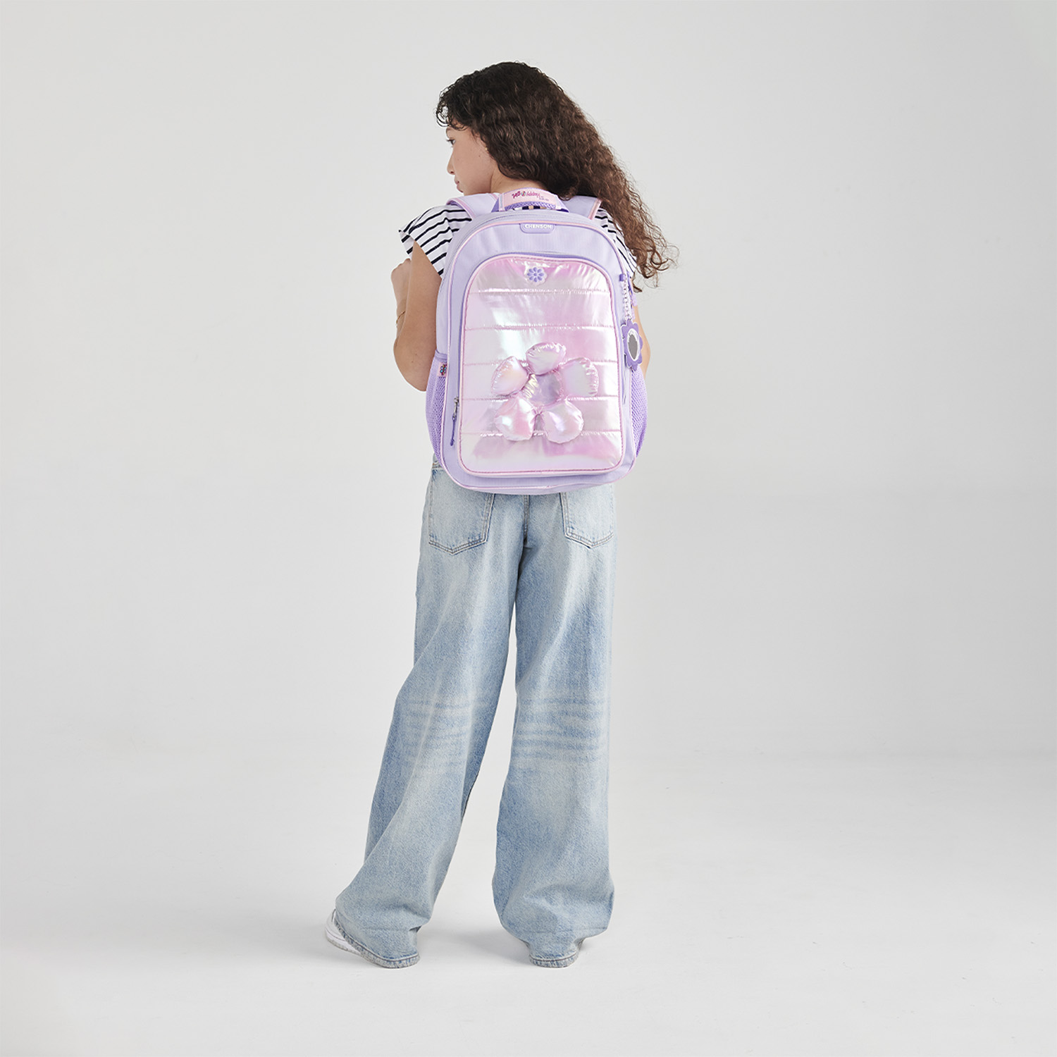 Mochila escolar para niña Happy Girl by Chenson Violeta con amplia capacidad - vista 2