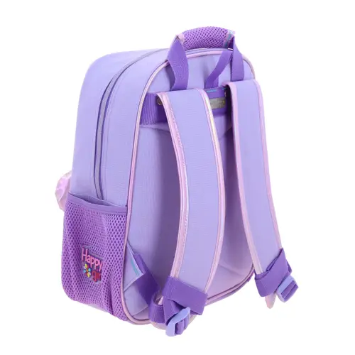 Mochila escolar para niña Happy Girl by Chenson Violeta con amplio compartimento 3