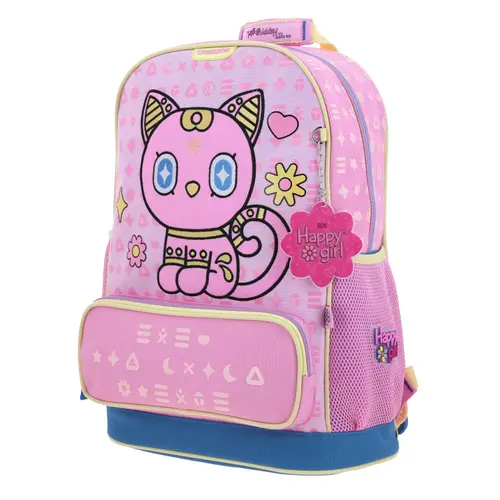 Kit Escolar Happy Girl by Chenson (Mochila + Lapicera) Rosa Infantil - Modelo HG70354 3