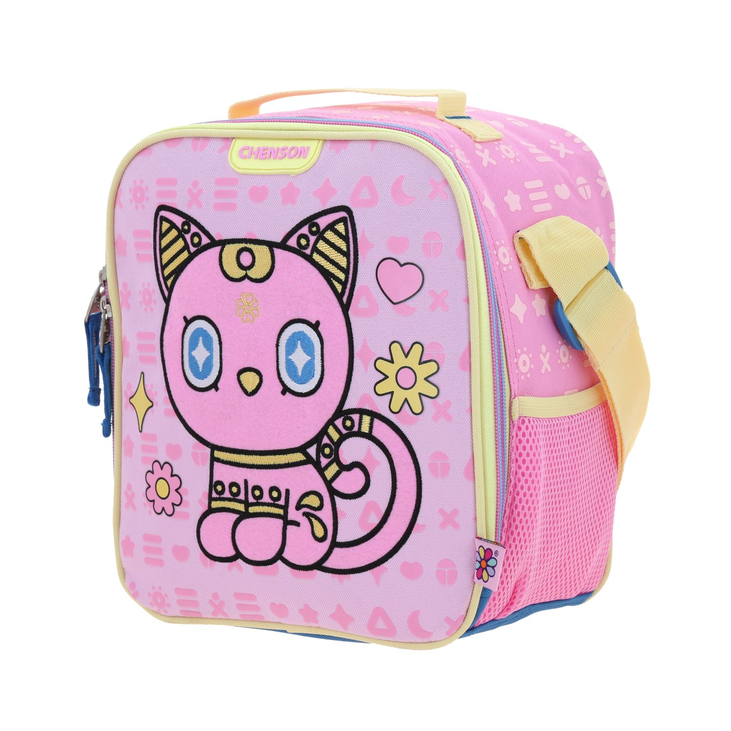 Lonchera escolar térmica Happy Girl Rosa para niña - Duradera y divertida 2