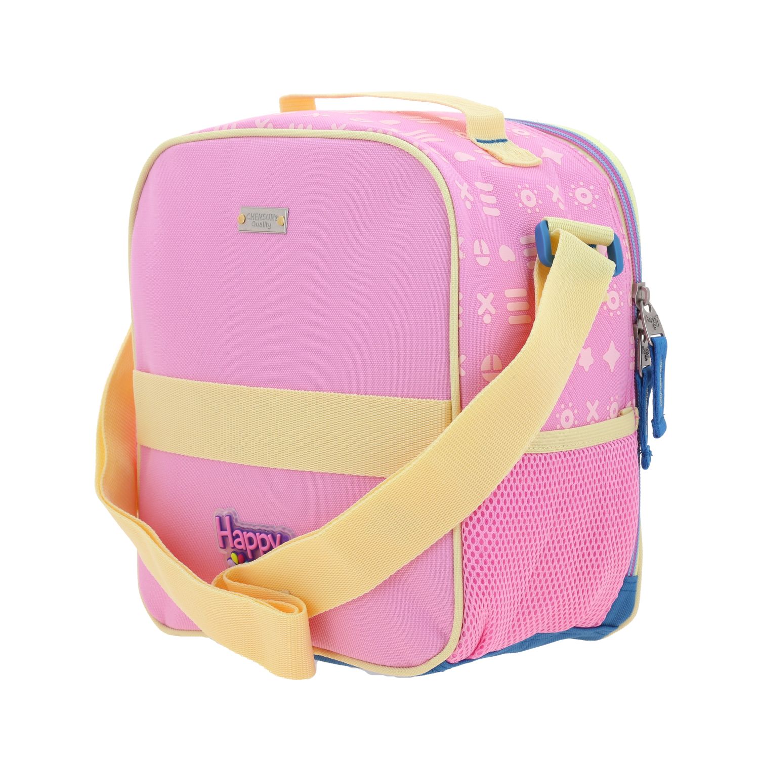 Lonchera escolar térmica Happy Girl Rosa para niña - Duradera y divertida 5
