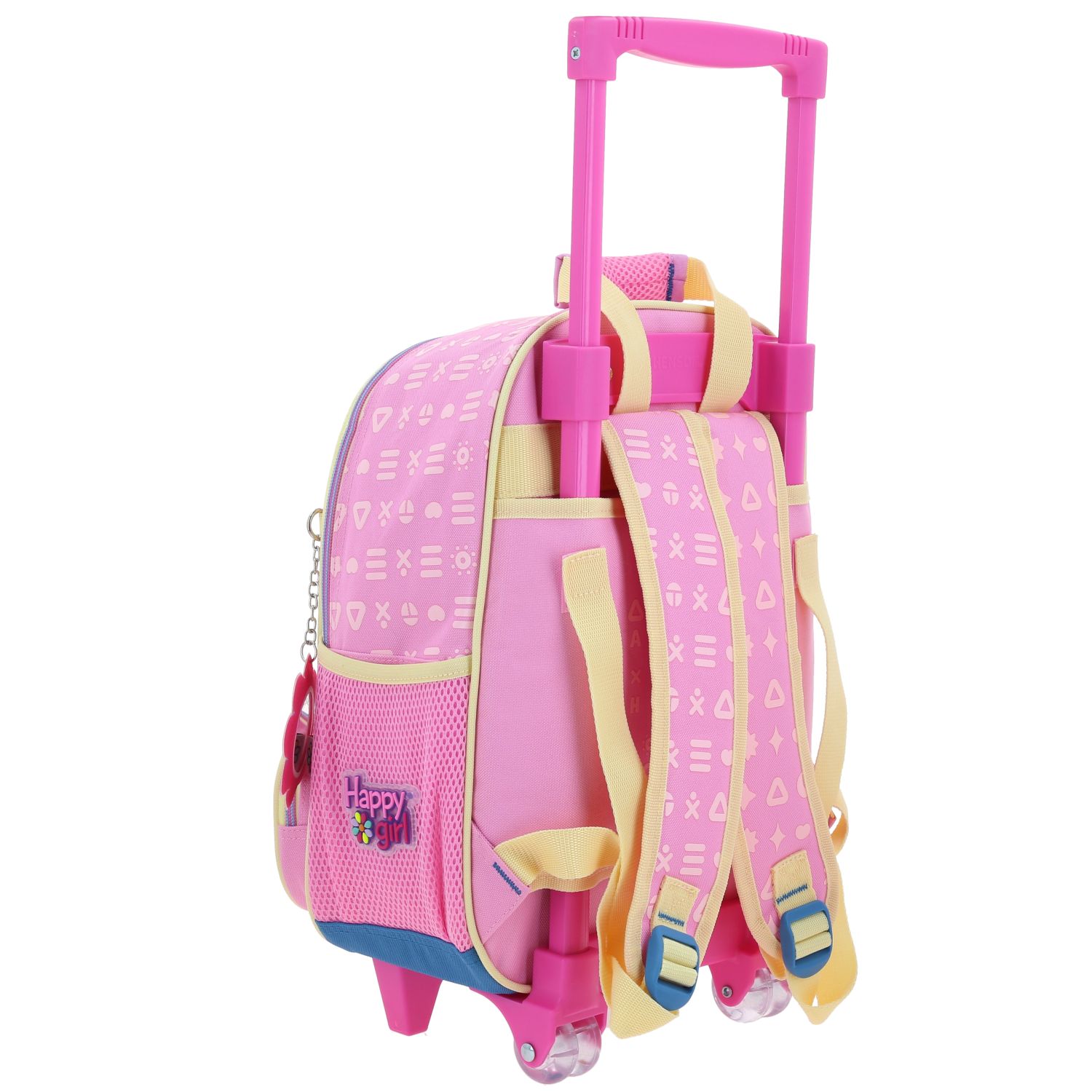 Mochila con Ruedas Rosa para Niña Happy Girl by Chenson - Diversión y Durabilidad 3